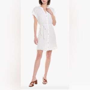 NEW Bella Dahl Petal Pink Button Down Belted Dress Size Medium